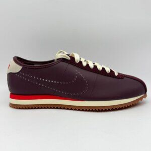 Nike Womens Cortez Burgundy Crush Shoes Sz 8.5 New HQ1841-601 Perforated Swoosh
